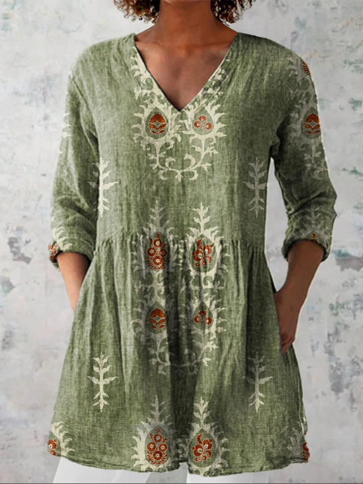 Elise | Duga bluza s V izrezom