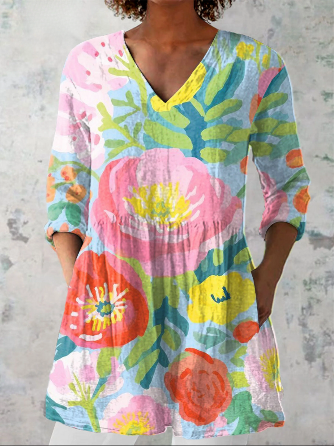 Helene | Duga bluza s V-izrezom
