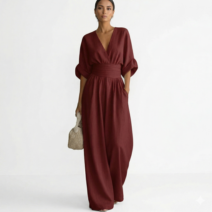 Cheska™ | Elegantan kombinezon s laganim padom
