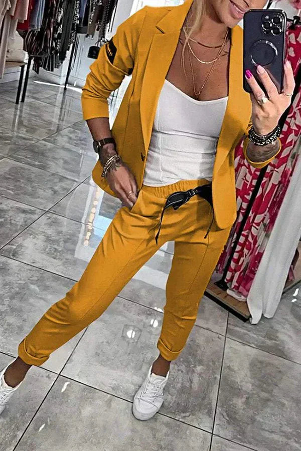 Vendula™ | Elegantni dvodijelni set s blazerom i jogger hlačama