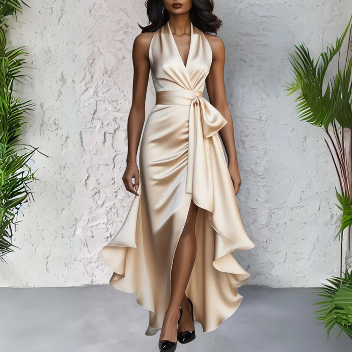 Audrey™ | Elegantna večernja haljina s halter ovratnikom
