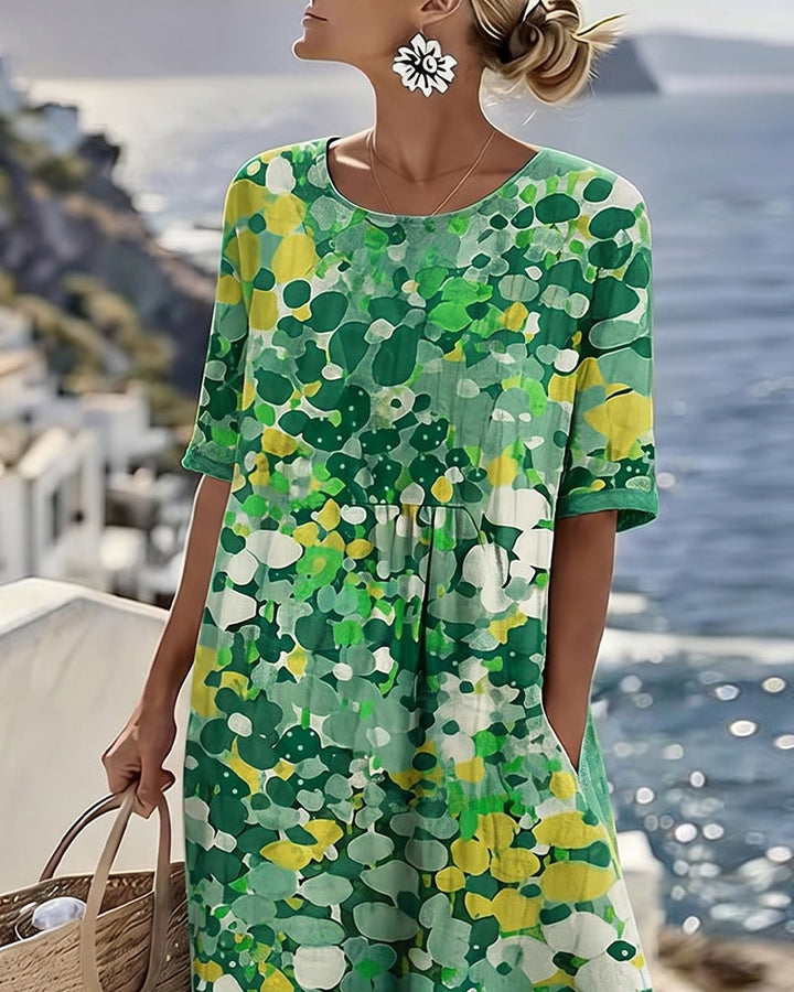 Flora | Ležerna cvjetna midi haljina