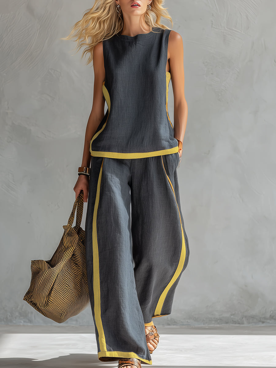 Valeria™ | Elegantan dvodijelni set sa širokim hlačama