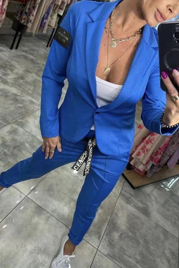 Vendula™ | Elegantni dvodijelni set s blazerom i jogger hlačama