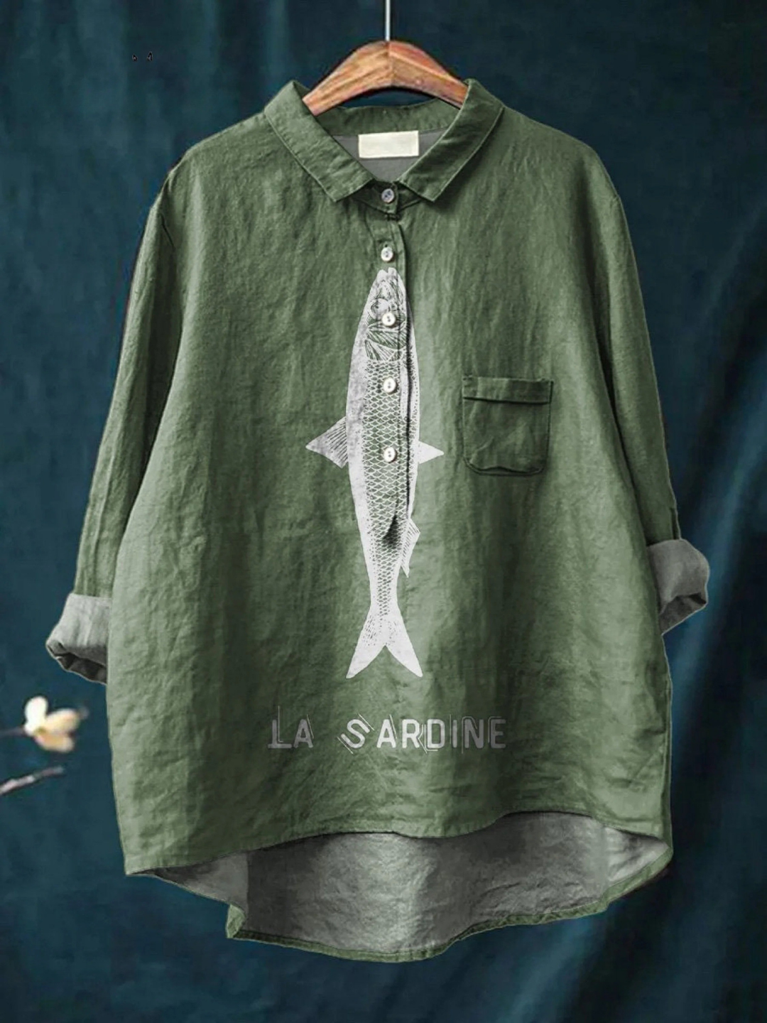 Sophie | Women's sardine fish print t-shirt