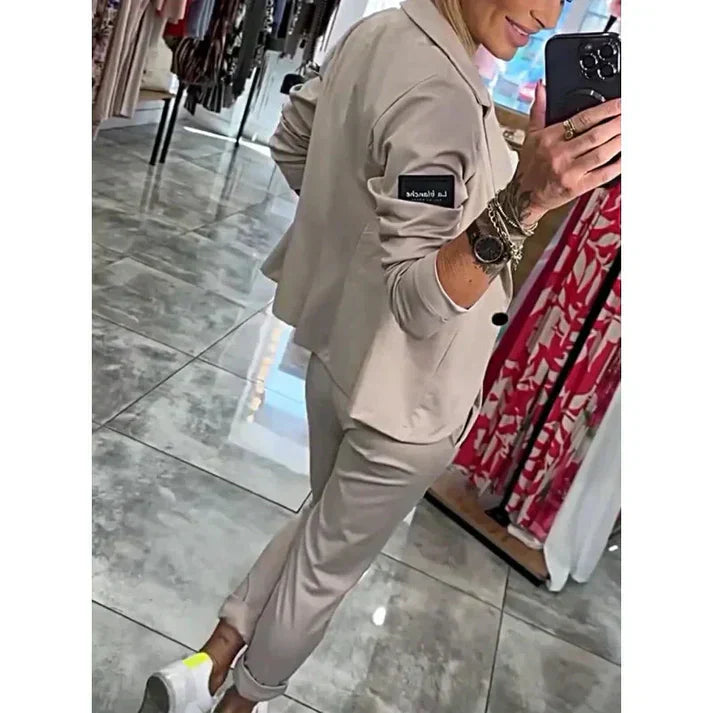 Vendula™ | Elegantni dvodijelni set s blazerom i jogger hlačama