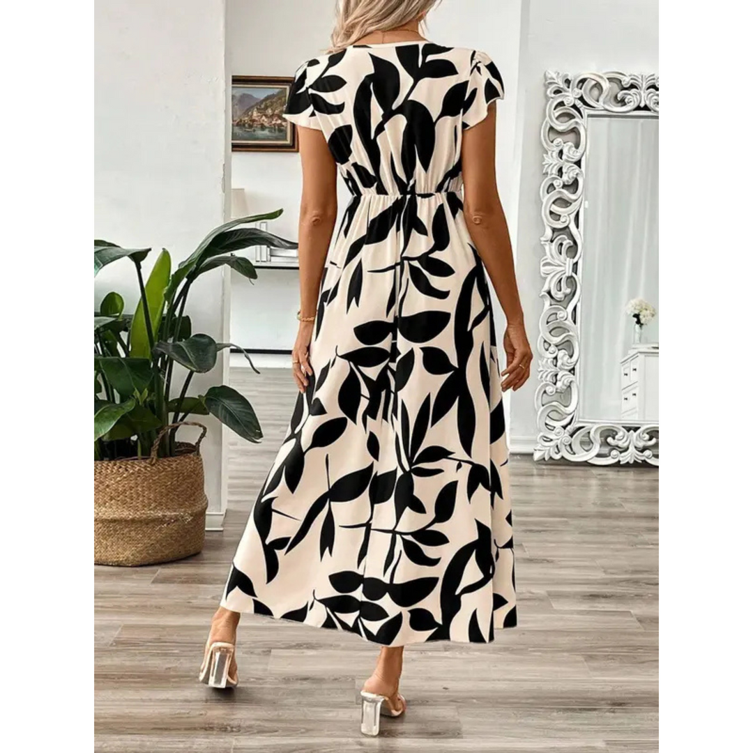 Odessa – elegantna haljina s motivom lišća