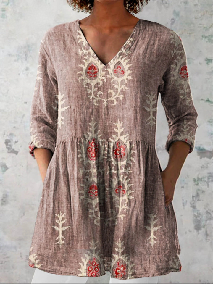 Elise | Duga bluza s V izrezom