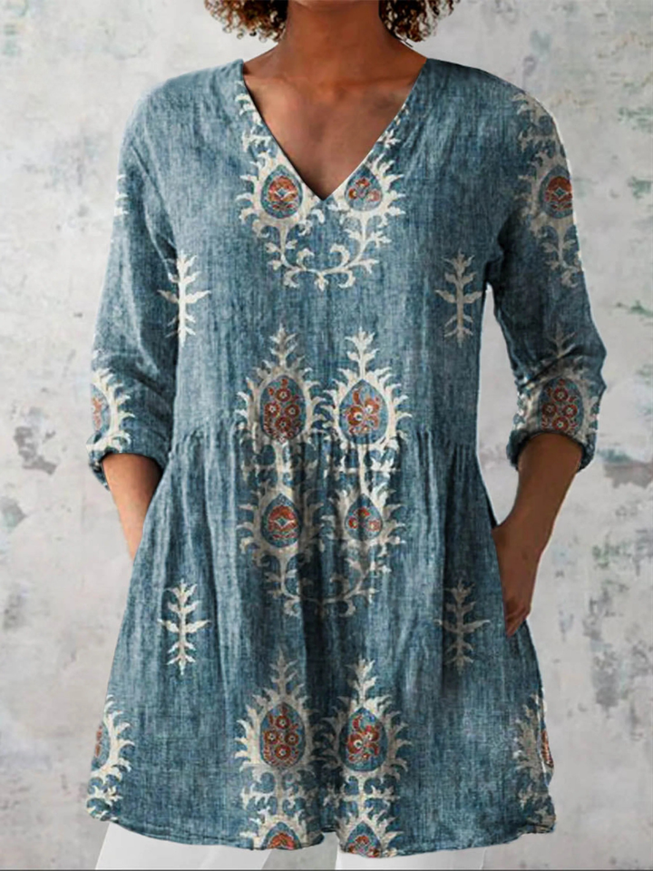 Elise | Duga bluza s V izrezom