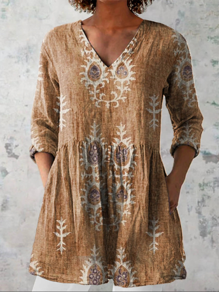 Elise | Duga bluza s V izrezom
