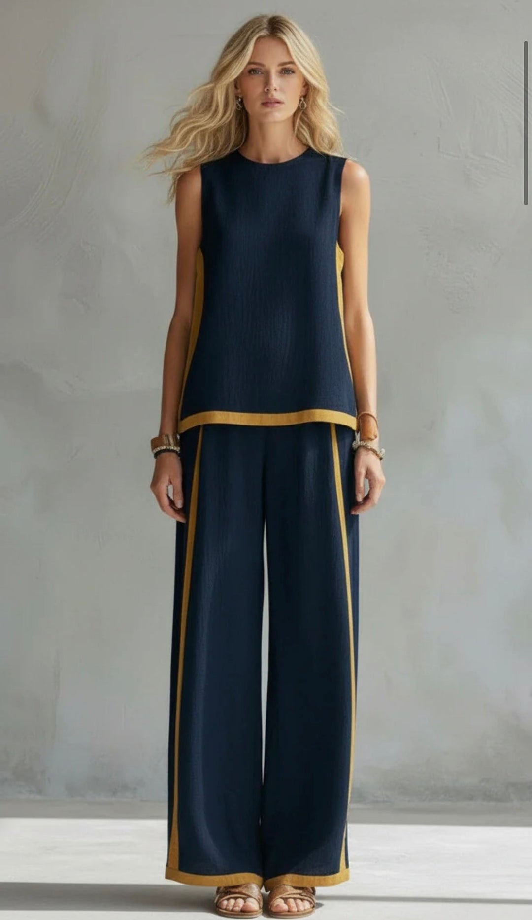 Valeria™ | Elegantan dvodijelni set sa širokim hlačama