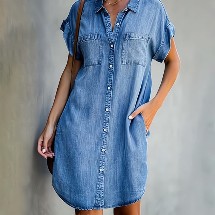 Helen | Button-through shirt dress