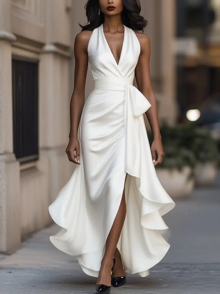 Audrey™ | Elegantna večernja haljina s halter ovratnikom