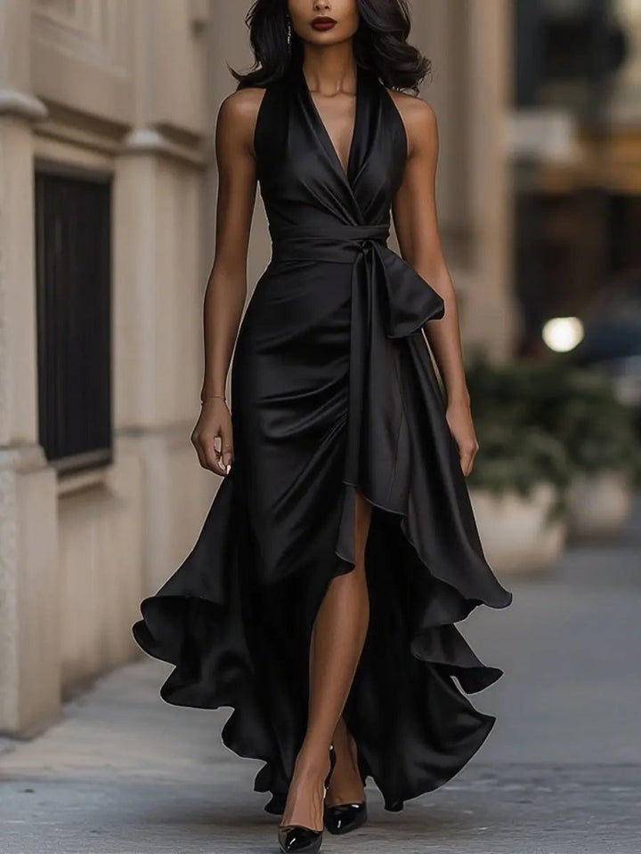 Audrey™ | Elegantna večernja haljina s halter ovratnikom