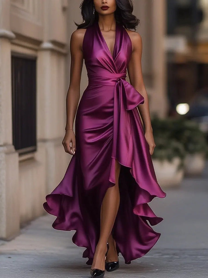 Audrey™ | Elegantna večernja haljina s halter ovratnikom