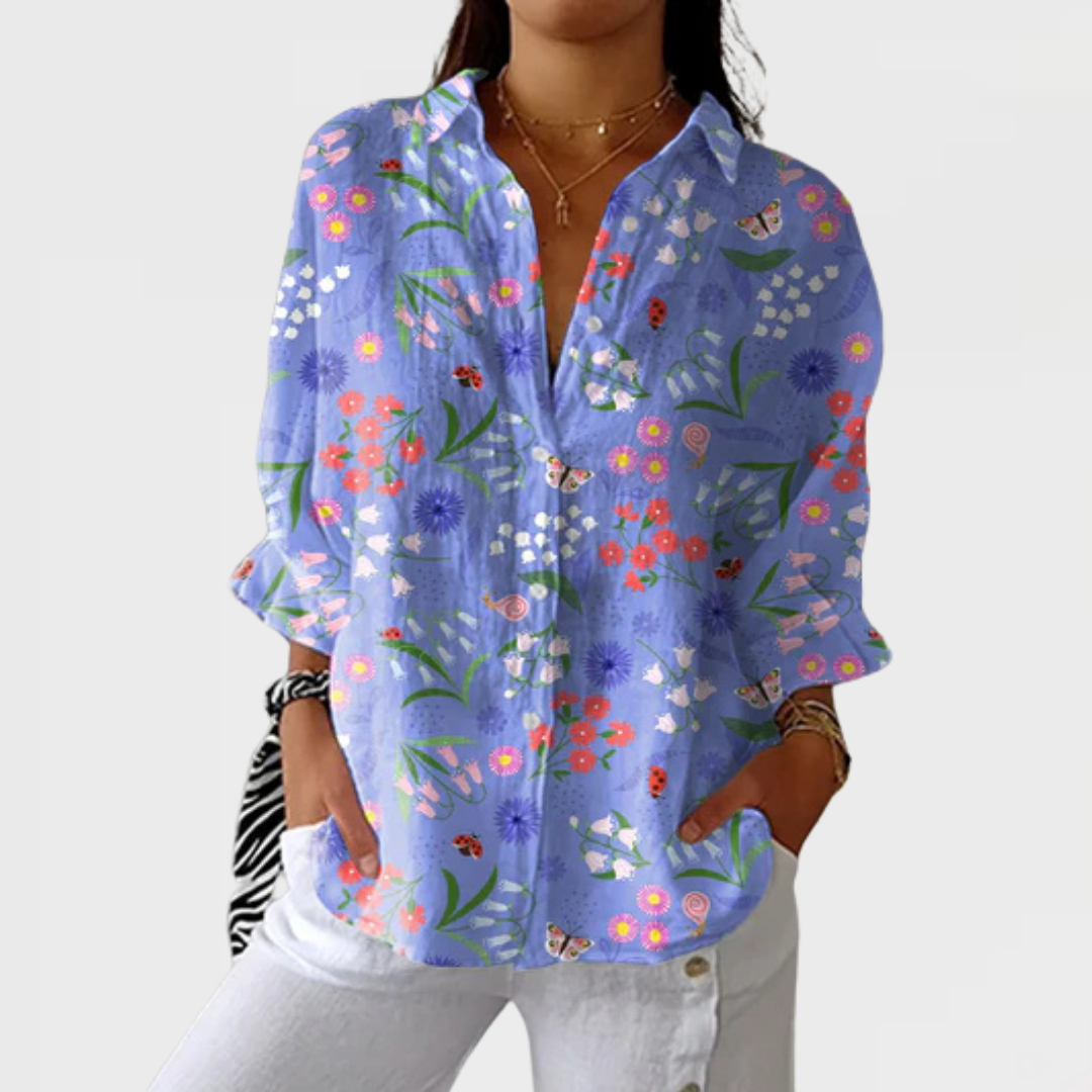 Megan | Razigrana bluza s psima
