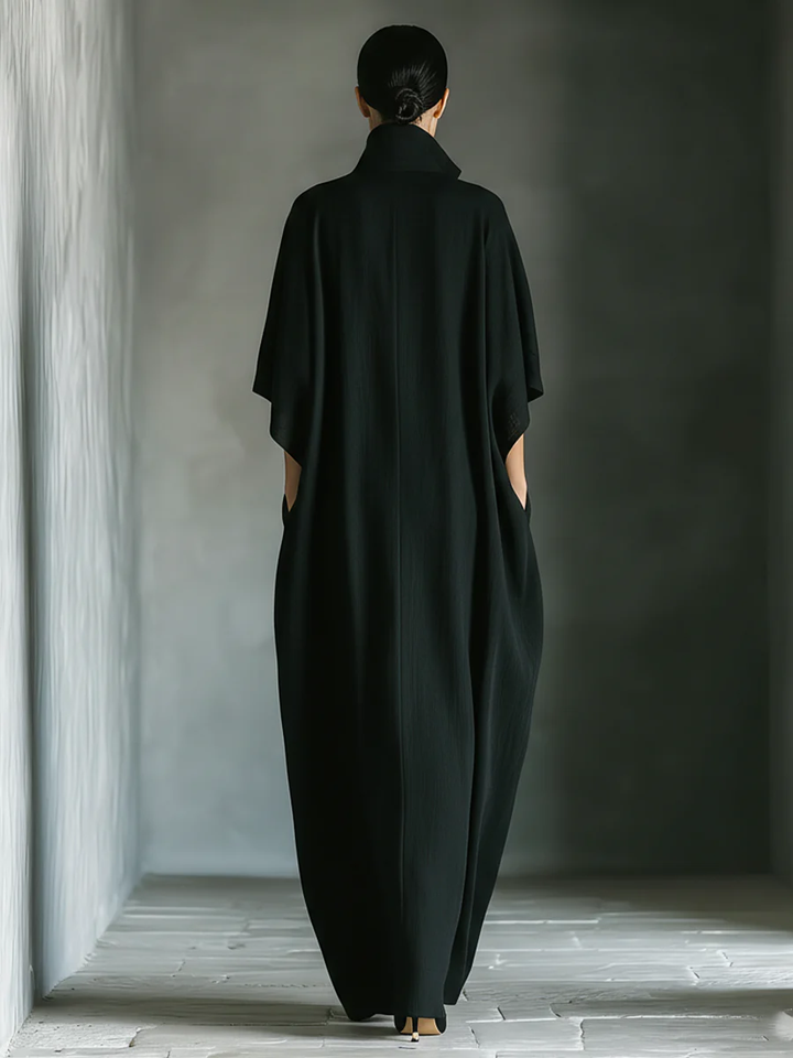 Susan • Overdressed crna maksi haljina s kimono rukavima
