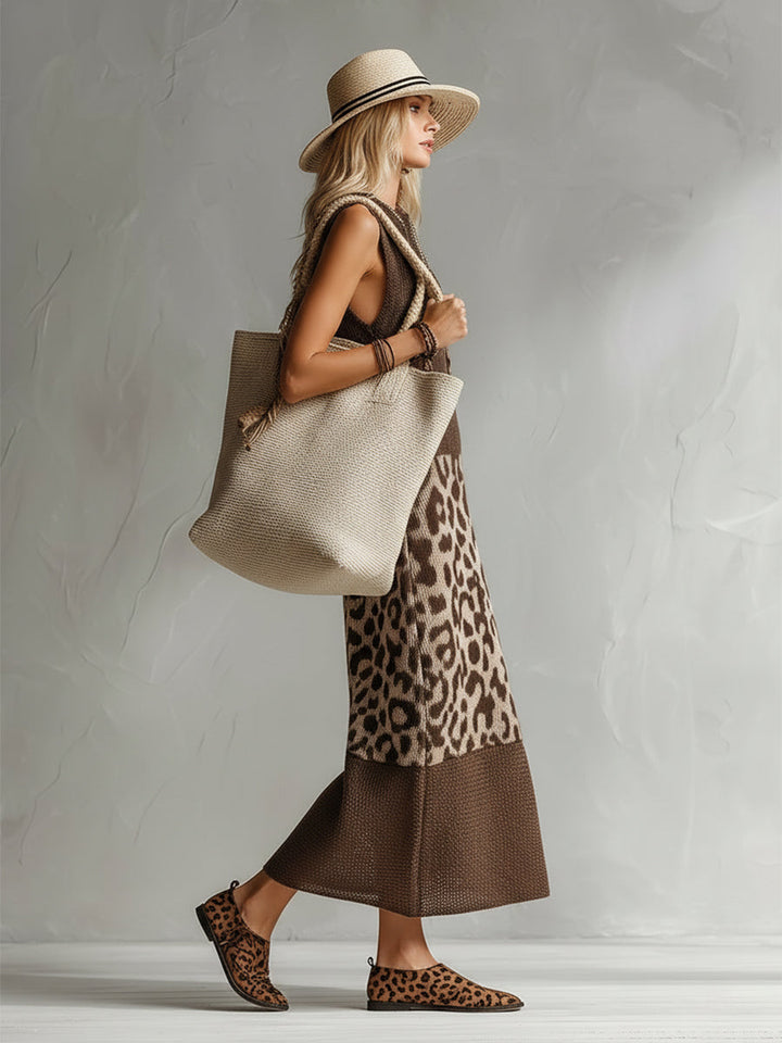 Amelia™ | Midi haljina s leopard uzorkom