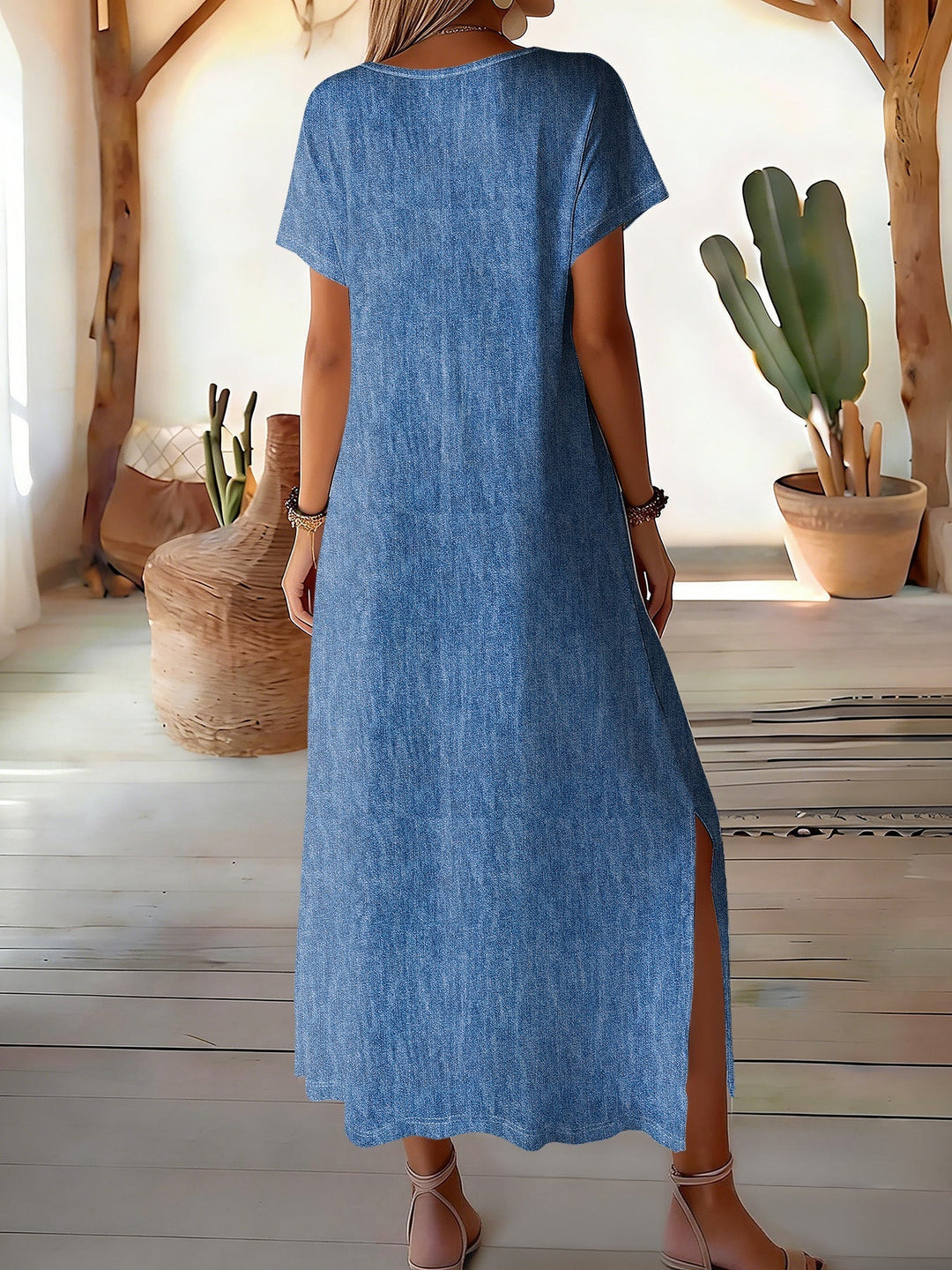 Helen | Stylish retro denim dress