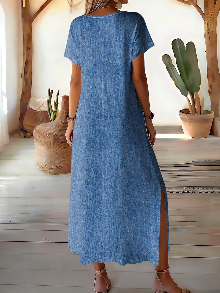 Helen | Stylish retro denim dress
