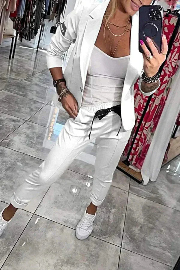 Vendula™ | Elegantni dvodijelni set s blazerom i jogger hlačama